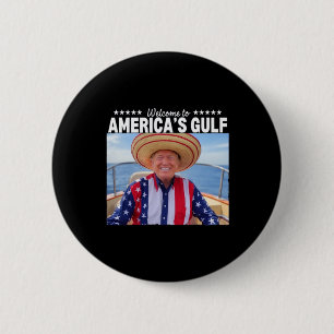 Trump Amerikas Golf-Mexiko-Präsident Trump Somber Button