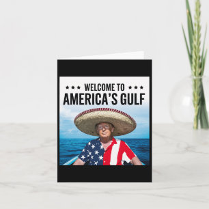 Trump Amerikas Golf-Mexiko-Präsident Trump Somber Karte