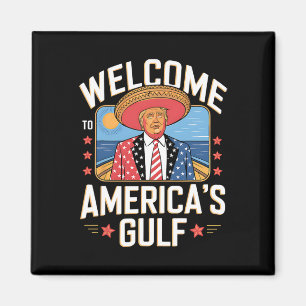 Trump Amerikas Golf-Mexiko-Präsident Trump Somber Magnet