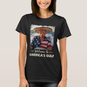 Trump Amerikas Golf-Mexiko-Präsident Trump Somber T-Shirt