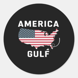 Trump Amerikas Golf-Mexiko rückt uns wieder auf di Runder Aufkleber