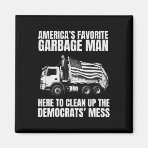 Trump Amerikas Lieblings-Müllmann-Müllwagen P Magnet