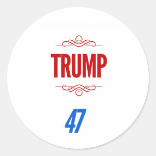 Trump - Amtseinführung 2025 1 Runder Aufkleber