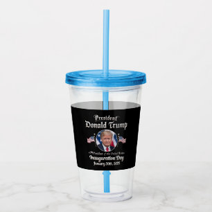 Trump Amtseinführungstag 2025 47. US-Präsident Acryltrinkbecher