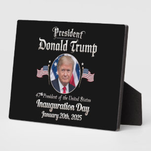 Trump Amtseinführungstag 2025 47. US-Präsident Fotoplatte