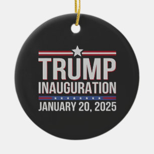 Trump Amtseinführungstag Januar 2025 Präsident Keramik Ornament
