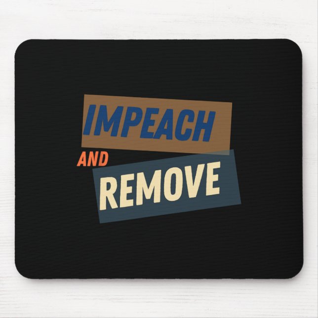 Trump - Anklagen und absetzen  Mousepad (Vorne)