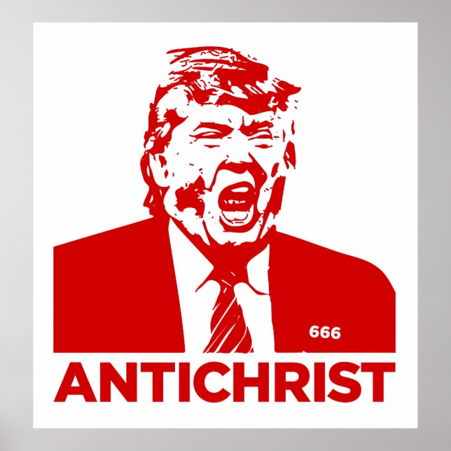 TRUMP ANTICHRIST Poster 2017 (Vorne)