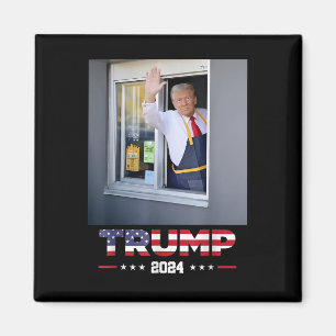 Trump arbeitet mit Trump, der französischen Fries  Magnet