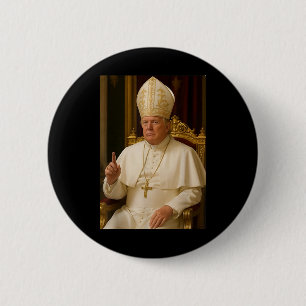 Trump As Vatican Church Pope Trump Funny Vatican C Button