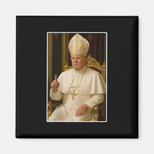 Trump As Vatican Church Pope Trump Funny Vatican C Magnet