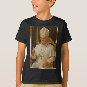 Trump As Vatican Church Pope Trump Funny Vatican C T-Shirt
