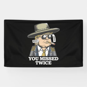 Trump-Attentatsversuch Trump 2024 Verpasst Banner