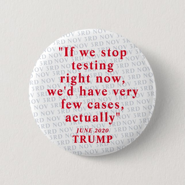 Trump auf dem Testen von Anti Trump Button (Vorderseite)