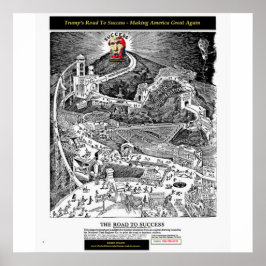 Trump auf dem Weg zum Erfolgspaket - Amerika groß  Poster