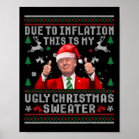Trump aufgrund der Inflation zu Weihnachts-Sweater