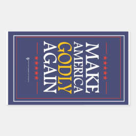 Trump - Aufkleber: Amerika wieder zum Guten machen Rechteckiger Aufkleber