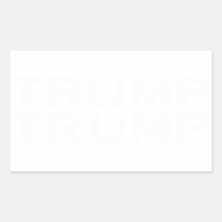 TRUMP-Aufkleber in Gothic White Letters Rechteckiger Aufkleber