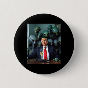 Trump Außerirdische Büro Foto Uap Ufo Außerirdisch Button
