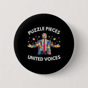 Trump-Autismus-Bewusstsein für Trump-Autismus _1 Button