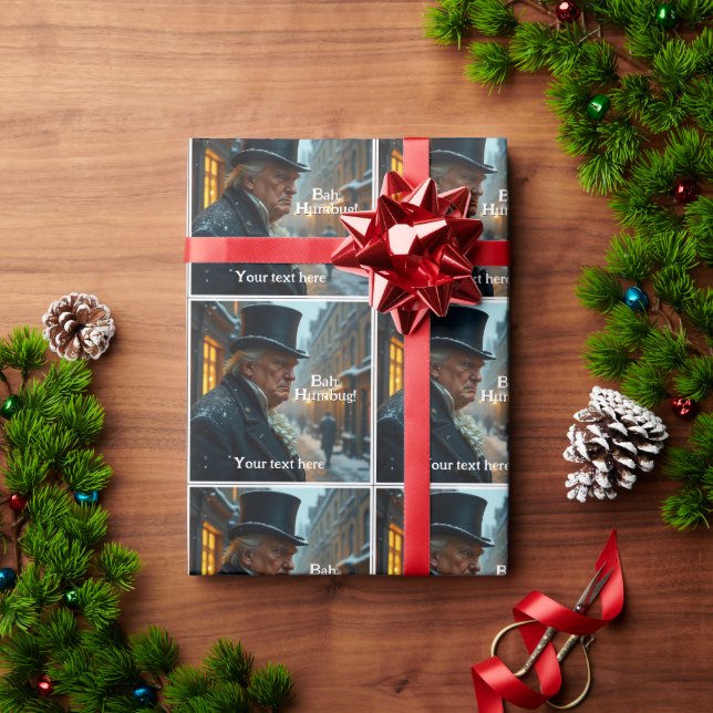 Trump Bah Humbug Geschenkpapier (Feiertagsgeschenk)