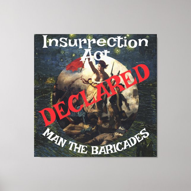 Trump Bans Fornication Adultery Blue States Leinwanddruck (Vorderseite)