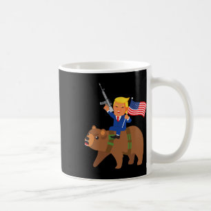 Trump Bär Waffe Merica Wahl Donald Republikaner G Kaffeetasse