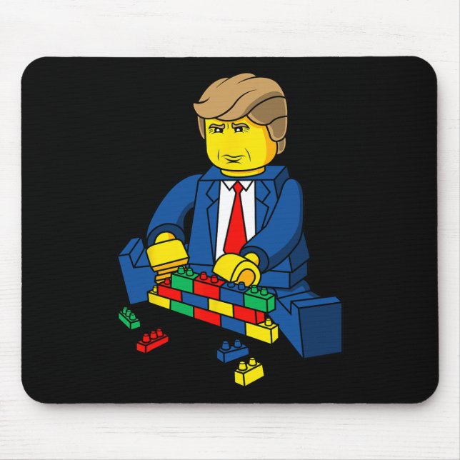 Trump baut ein Wall-T-Shirt Mousepad (Vorne)