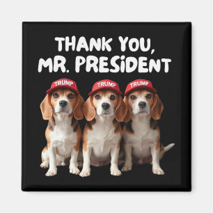 Trump-Beagle für Trump-Unterstützer Downer Man Wo Magnet
