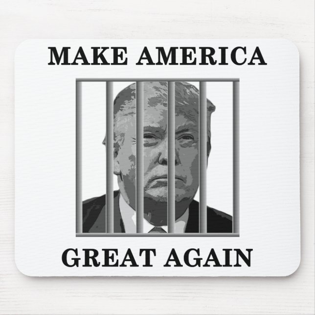 Trump Behind Bars Mousepad (Vorne)