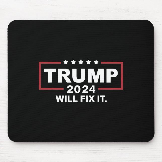 Trump bei den Wahlen 2024 wird den Entwurf korrigi Mousepad (Vorne)