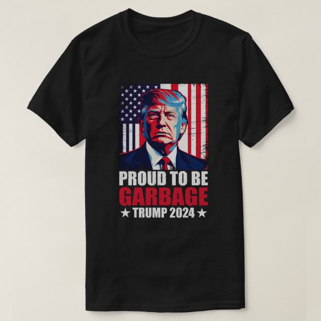 Trump bei der Wahl 2024 ist stolz darauf, Trump al T-Shirt (Design vorne)