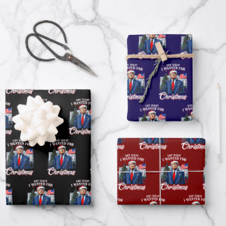 Trump bekam, was ich zu Weihnachten wollte Geschenkpapier Set