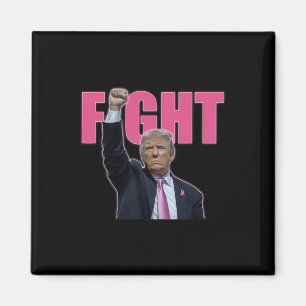 Trump Bekämpfe Brustkrebs-Bewusstsein Rosa Band Su Magnet