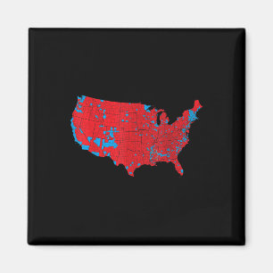 Trump besser abdecken 2024 Interaktive Wahlbeobach Magnet