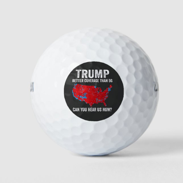 Trump: Bessere Abdeckung als 5G kann man uns jetzt Golfball (Vorderseite)