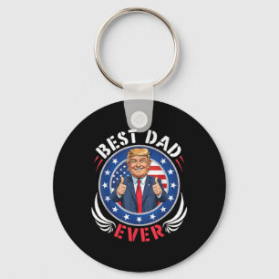 Trump Bester Vater je glücklicher Vater Tag Daddy Schlüsselanhänger