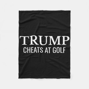 Trump betrügt beim Golfen – Lustiger politischer P Fleecedecke