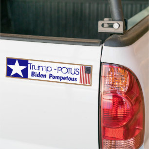 Trump Biden Pompetous Autoaufkleber
