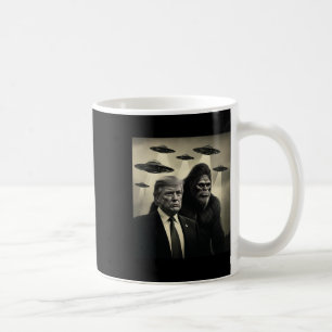 Trump Bigfoot UFO Außerirdische Begegnung Verschwö Kaffeetasse