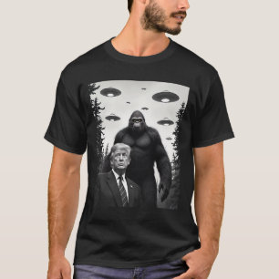 Trump Bigfoot UFO Außerirdischer Begegnung Außerir T-Shirt