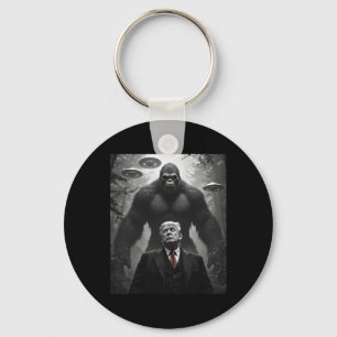 Trump Bigfoot UFO Außerirdischer Begegnung Besuch Schlüsselanhänger