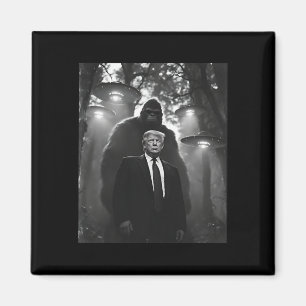 Trump Bigfoot UFO Außerirdischer Begegnung UAP Inv Magnet
