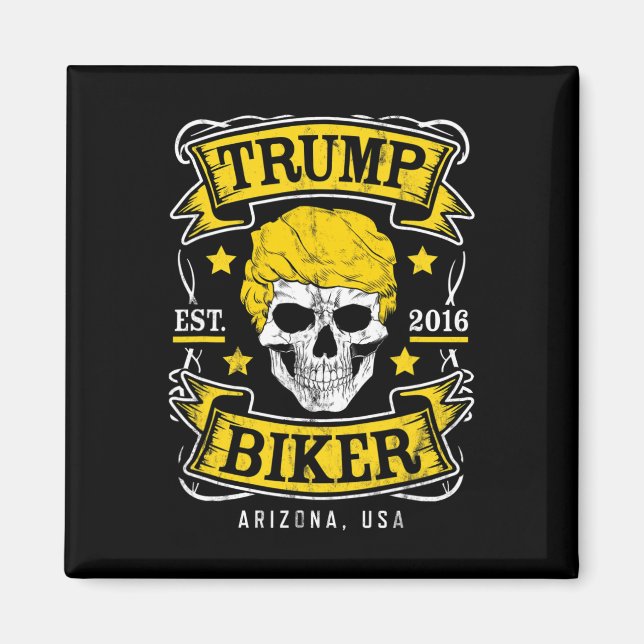 Trump Biker Dge Shirt Arizona Usa  Magnet (Vorne)