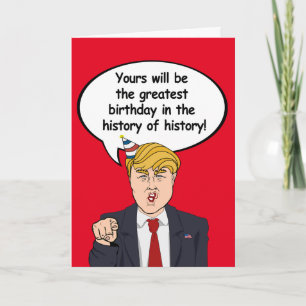 Trump Birthday Card - Bester Geburtstag in der Ges Karte