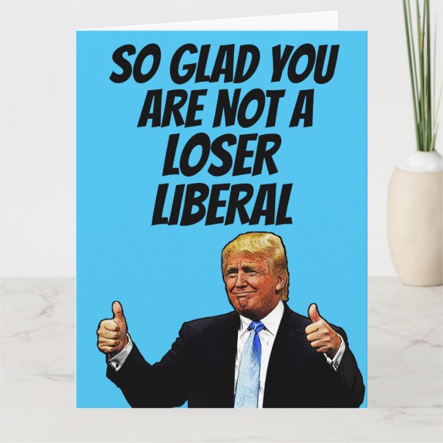 TRUMP BIRTHDAY FUNNY GREETING CARDS CARDS KARTE (Vorderseite)
