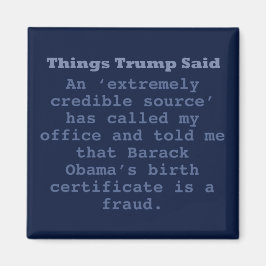 Trump Birther - 2" Square Magnet