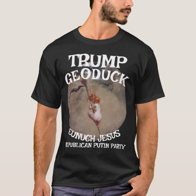Trump Black Hexe Jesus Republikanisches Pee-Party T-Shirt (Vorderseite)