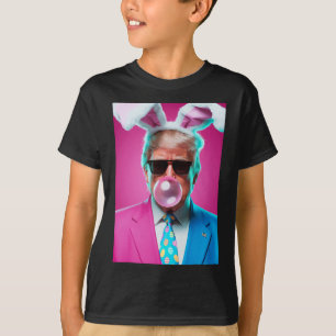 Trump bläst Kaugummi Politisch Republikaner Ost T-Shirt
