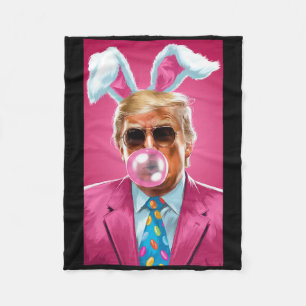Trump bläst Kaugummi Politisch Republikaner Ostern Fleecedecke